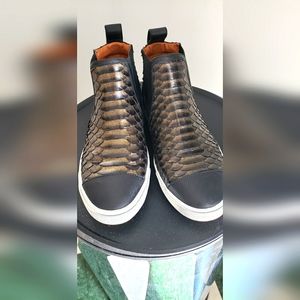 Womens Jimmy Choo size 7 python slip on sneaker